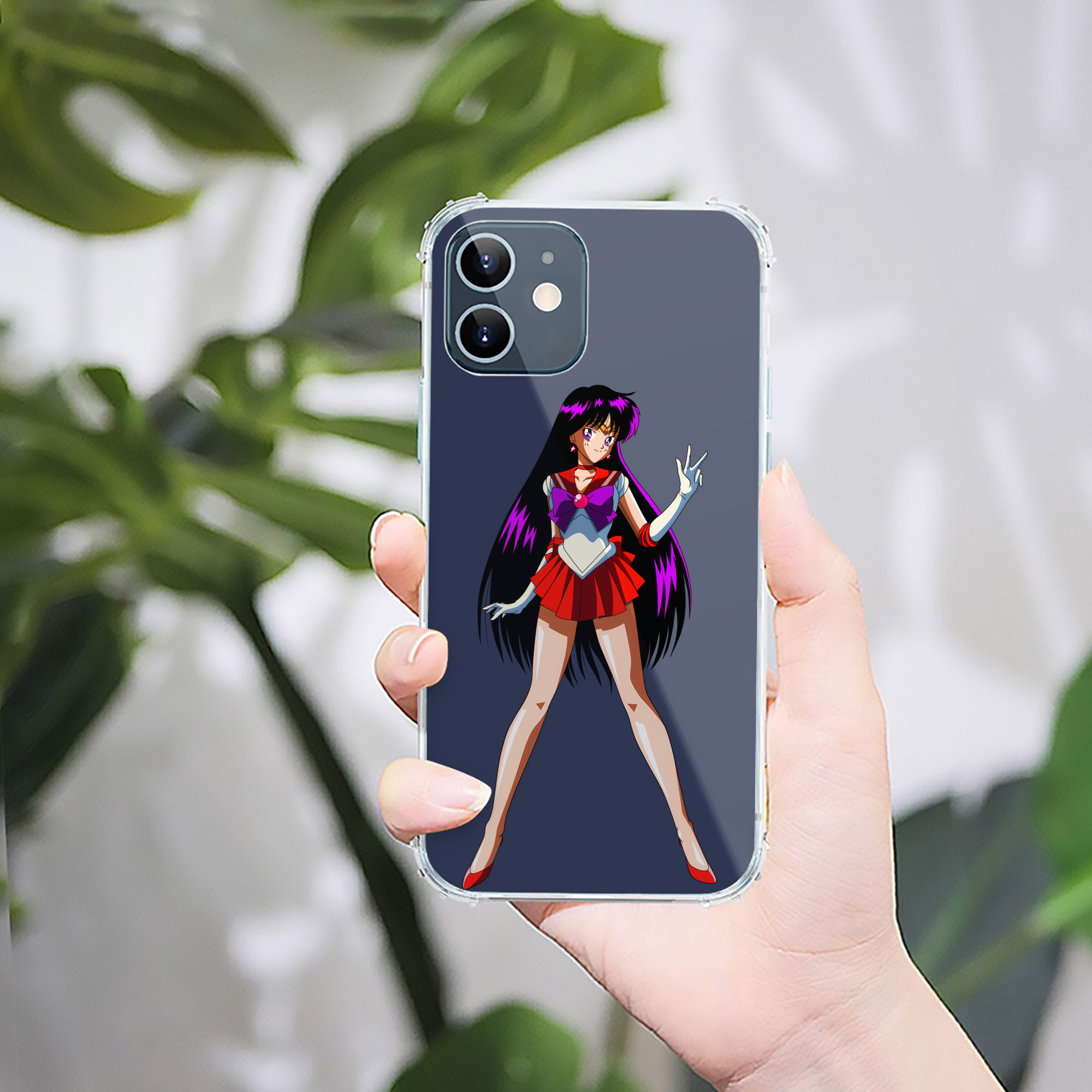 （画像用） 美少女戦士セーラームーン 火野レイ ひの レイ Sailor Moon Hino Rei （セーラーマーズ,Sailor Mars） 【iPhone 12シリーズ対応】透明スマホケース（クリアソフトケース）